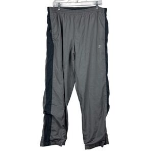 Vintage Starter Track Pants Mens Medium‎ Gray Baggy Loose Windbreaker Nylon Y2K